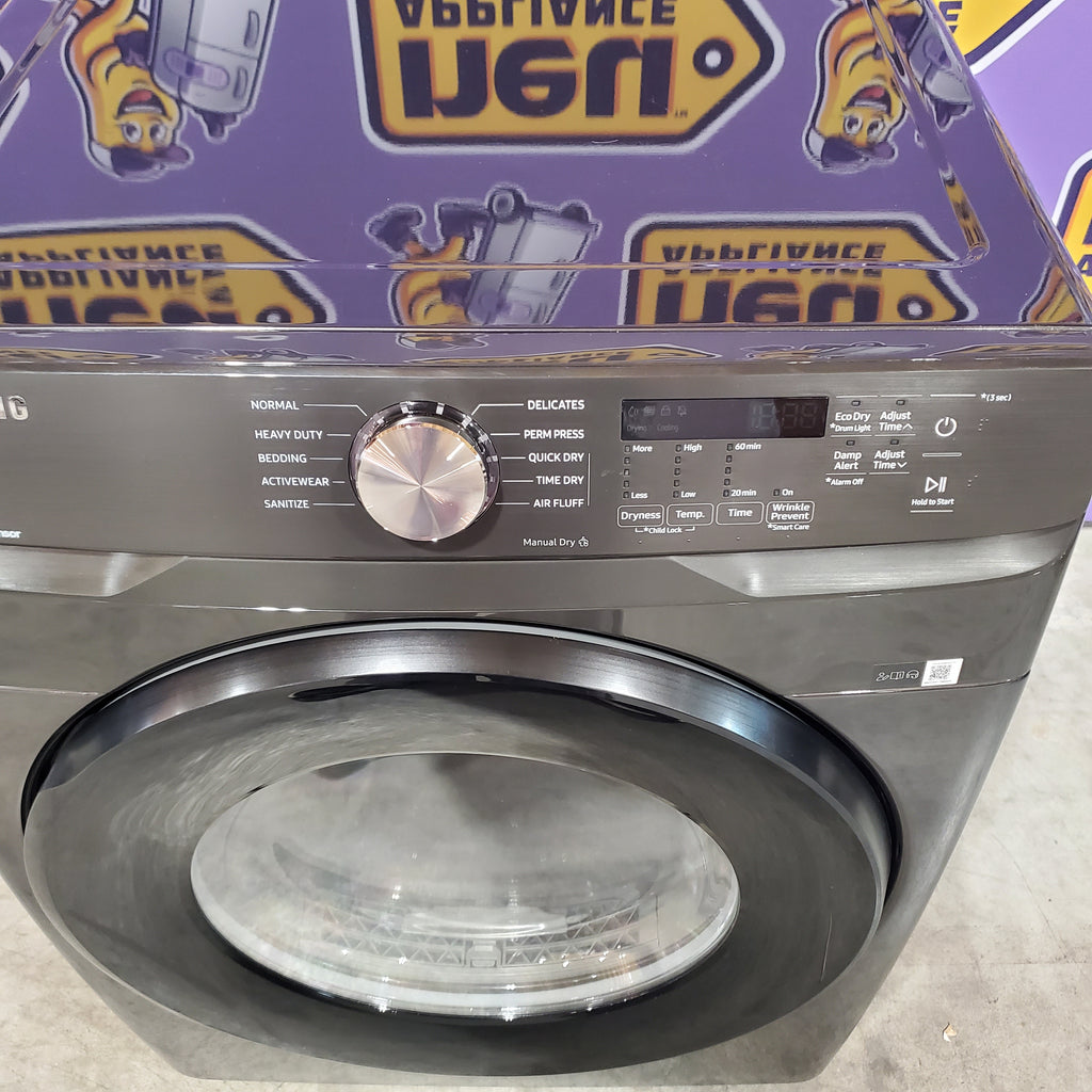 Samsung Frontload Brushed Black7.5 Cu. Ft.  Electric Dryer with Sensor Dry 5SD260 - DVE45T6000V Scratch & Dent (Minor)