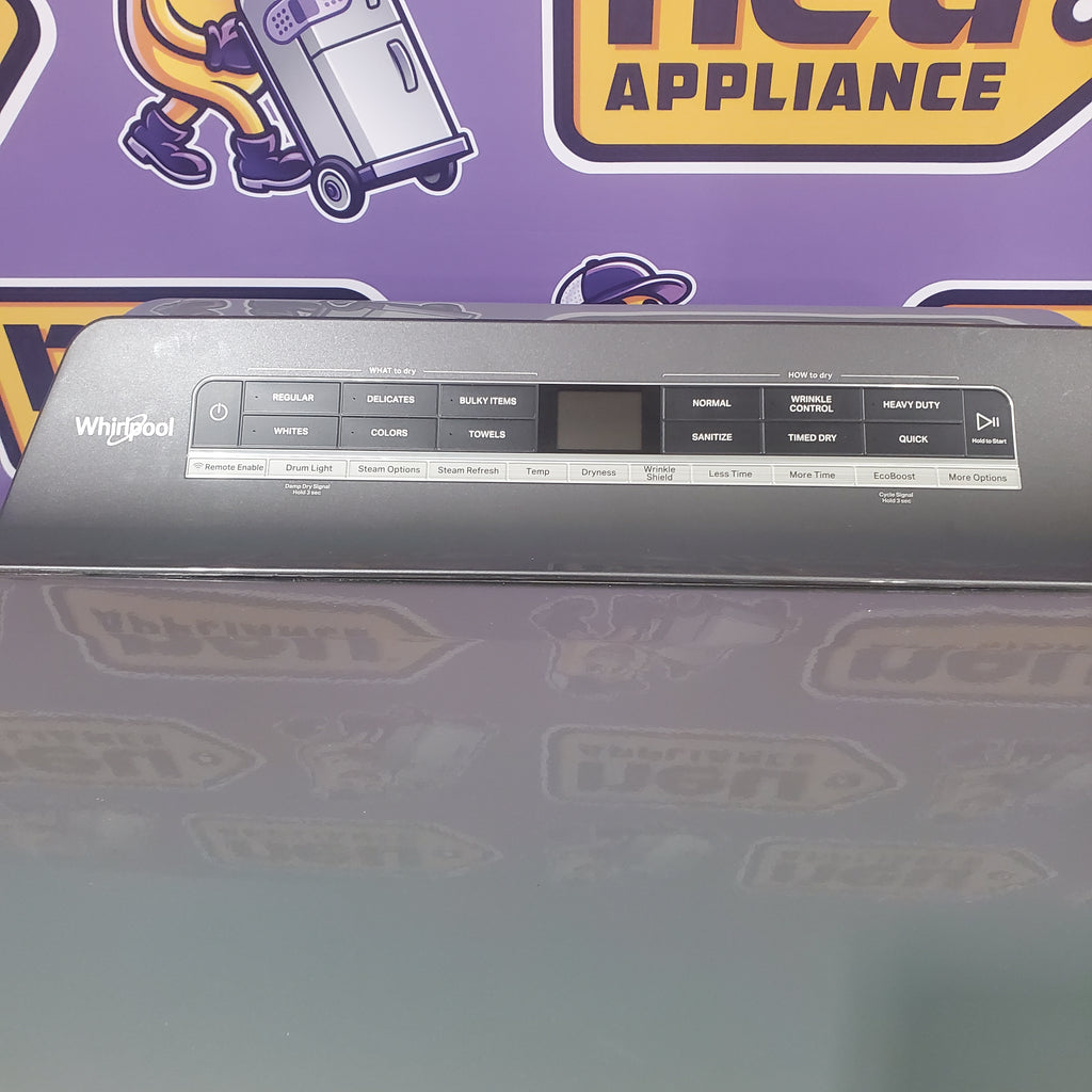 Pictures of Whirlpool Chrome Shadow Top Load 5.2 Cu. Ft. Washer with Removable Agitator WTW8127LC and Whirlpool Chrome Shadow Electric 7.4 Cu. Ft. Dryer with Moisture Sensor WED8127LC - Scratch and Dent Minor - Neu Appliance Outlet - Discount Appliance Outlet in Austin, Tx