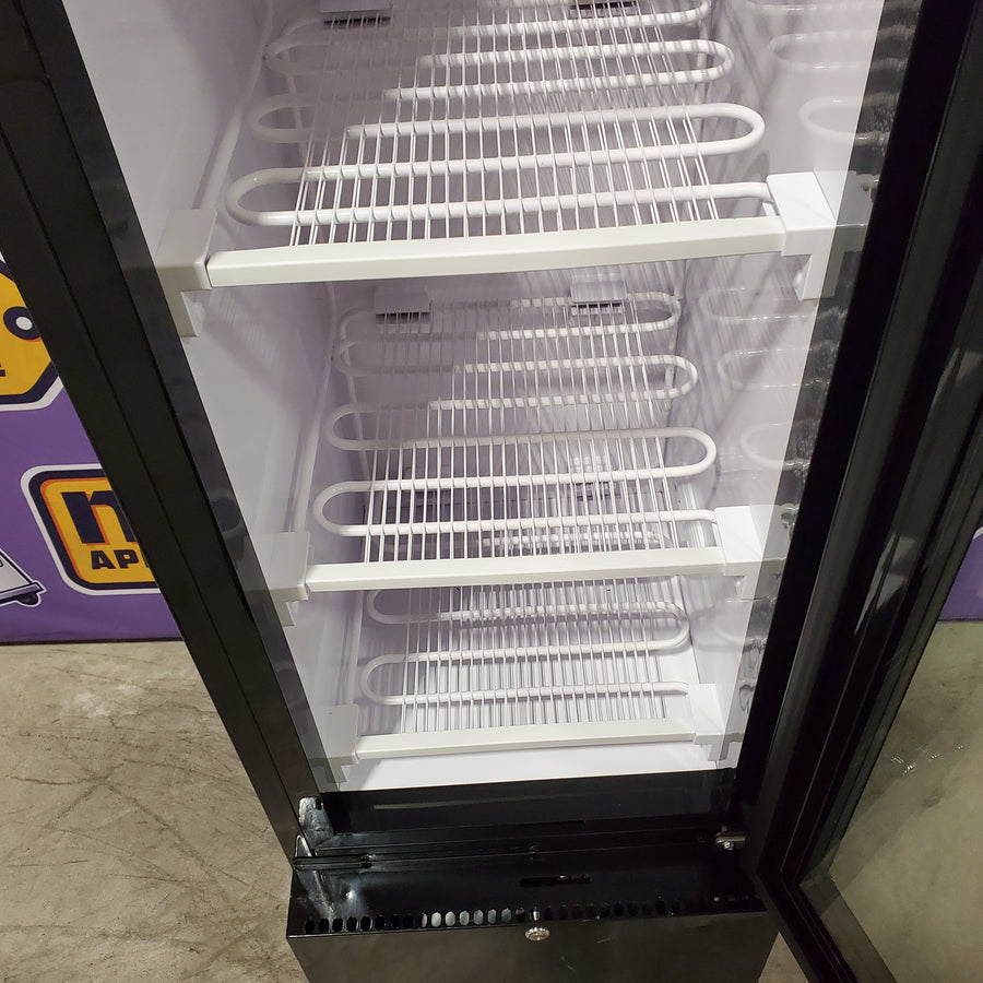 Koolmore 17 in. 6.5 cu. ft. Manual Defrost Slim Commercial Merchandiser Upright Freezer in Black 25139SD820 - KM-MDF-17S - Scratch & Dent (Moderate)