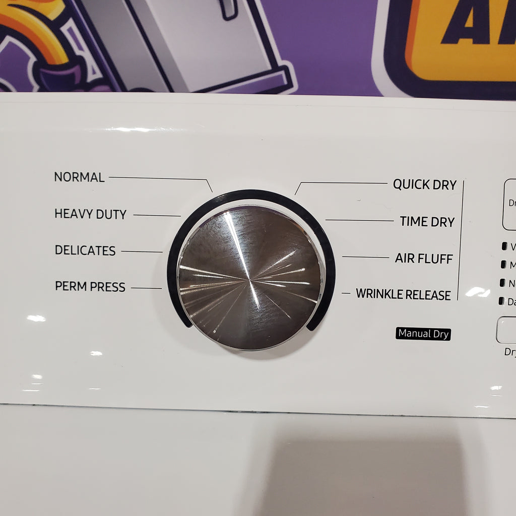 Pictures of Samsung 4.5 cu. ft. Top Load Washer with Vibration Reduction Technology+ in White WA45T3200AW - Scratch & Dent (Minor) and Samsung 7.2 cu. ft. Electric Dryer with Sensor Dry in White 16127 - DVE45T3200W - Open Box - Neu Appliance Outlet - Discount Appliance Outlet in Austin, Tx