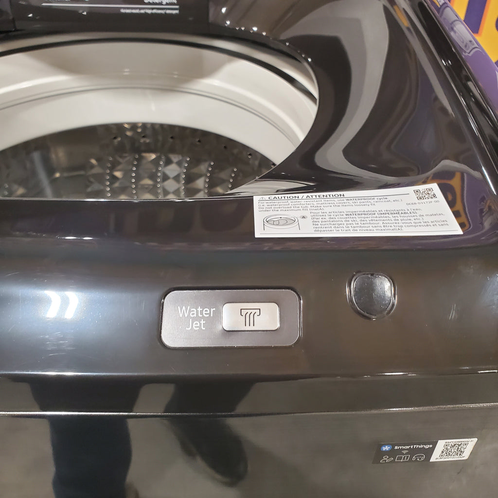 Pictures of Samsung 4.7 cu. ft. Large Capacity Smart Top Load Washer with Active WaterJet in Brushed Black WA47CG3500AVA4 - Scratch & Dent (Minor) - Neu Appliance Outlet - Discount Appliance Outlet in Austin, Tx