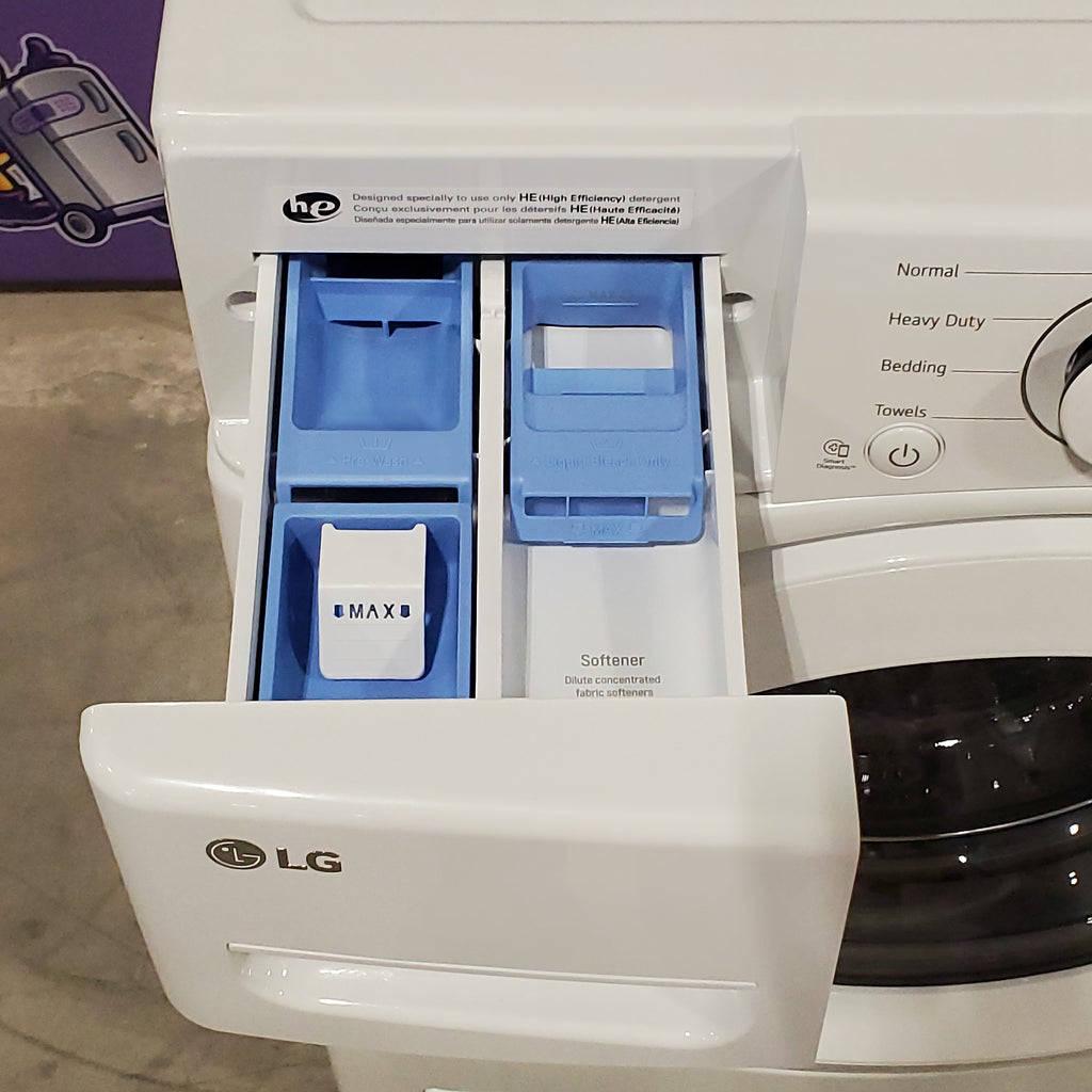 Pictures of LG White Ultra Large Capacity Front Load 4.5 Cu. Ft. Washer with ColdWash Technology WM3400CW - Scratch and Dent (Minor) - Neu Appliance Outlet - Discount Appliance Outlet in Austin, Tx