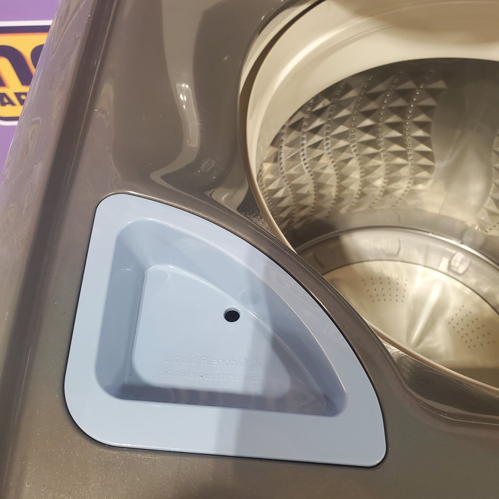 Samsung 4.5 cu. ft. Capacity Top Load Washer with Active WaterJet in Platinum WA45T3400AP - Certified Refurbished and Samsung 7.4 cu. ft. Smart Electric Dryer with Sensor Dry 16042 - DVE47CG3500V - Scratch & Dent (Minor)