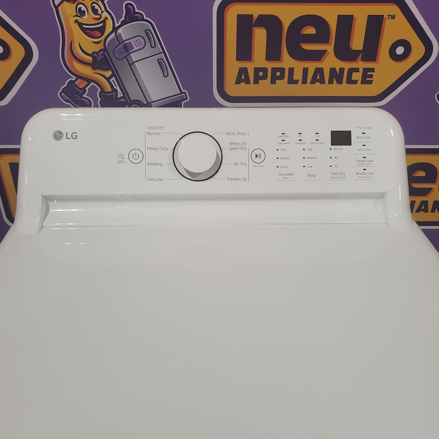 LG White Ultra Large Capacity 7.3 Cu. Ft. Gas Dryer with Sensor Dry Technology DLG7001W - Open Box