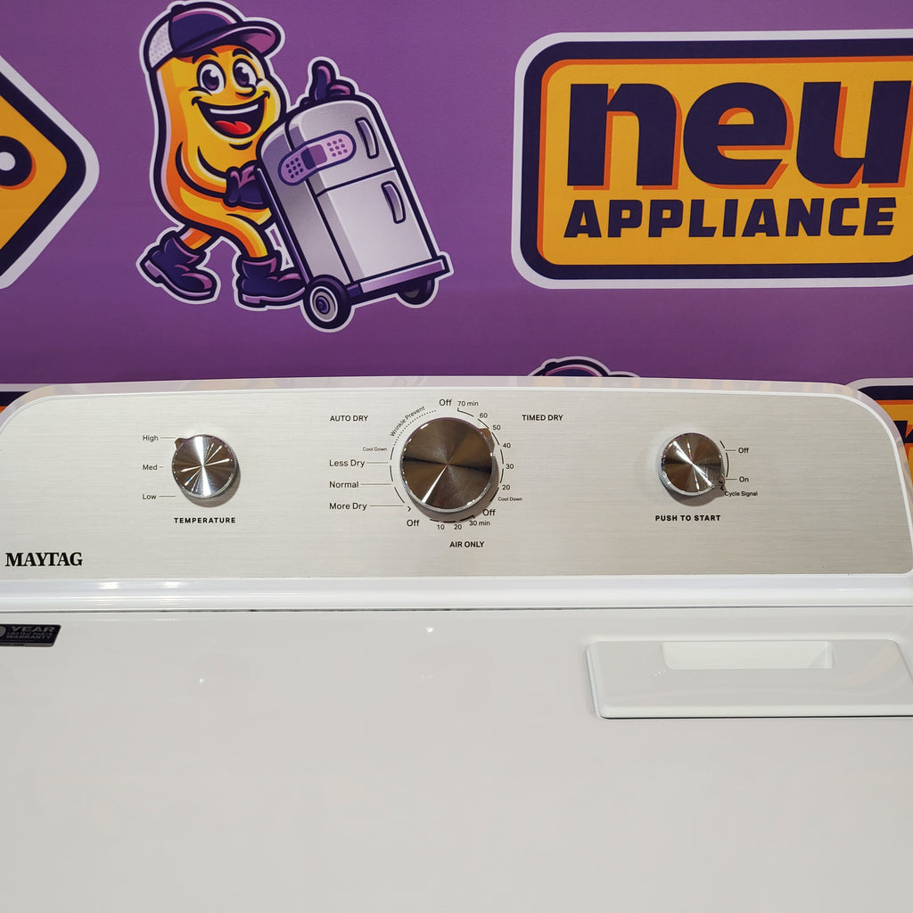 Pictures of MayTag 7.0 cu. ft. Top Load Electric Wrinkle Prevent Dryer MED4500MW - Scratch & Dent (Minor) - Neu Appliance Outlet - Discount Appliance Outlet in Austin, Tx