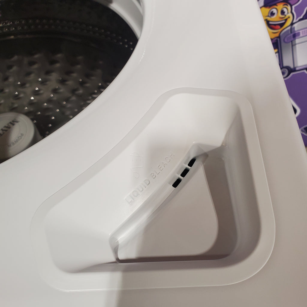 Maytag 5.2 Cu. Ft. Top Load Agitator Washer with Extra Power and Smart Appliance MTW6205RW - Open Box and Maytag 7.4 Cu. Ft. Top Load Electric Dryer with Extra Power and Advanced Moisture Sensing 16103 - MED6205RW - Open Box