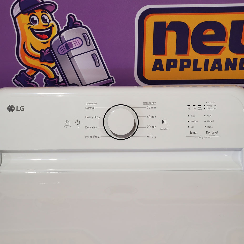 Pictures of LG White Top Load 4.1 Cu. Ft. Washer with TurboDrum Technology WT6105CW - Open Box and LG 7.3 Cu. Ft. Electric Rear Control Ultra Large Capacity Dryer in White with Sensor Dry DLE6100W - Open Box - Neu Appliance Outlet - Discount Appliance Outlet in Austin, Tx