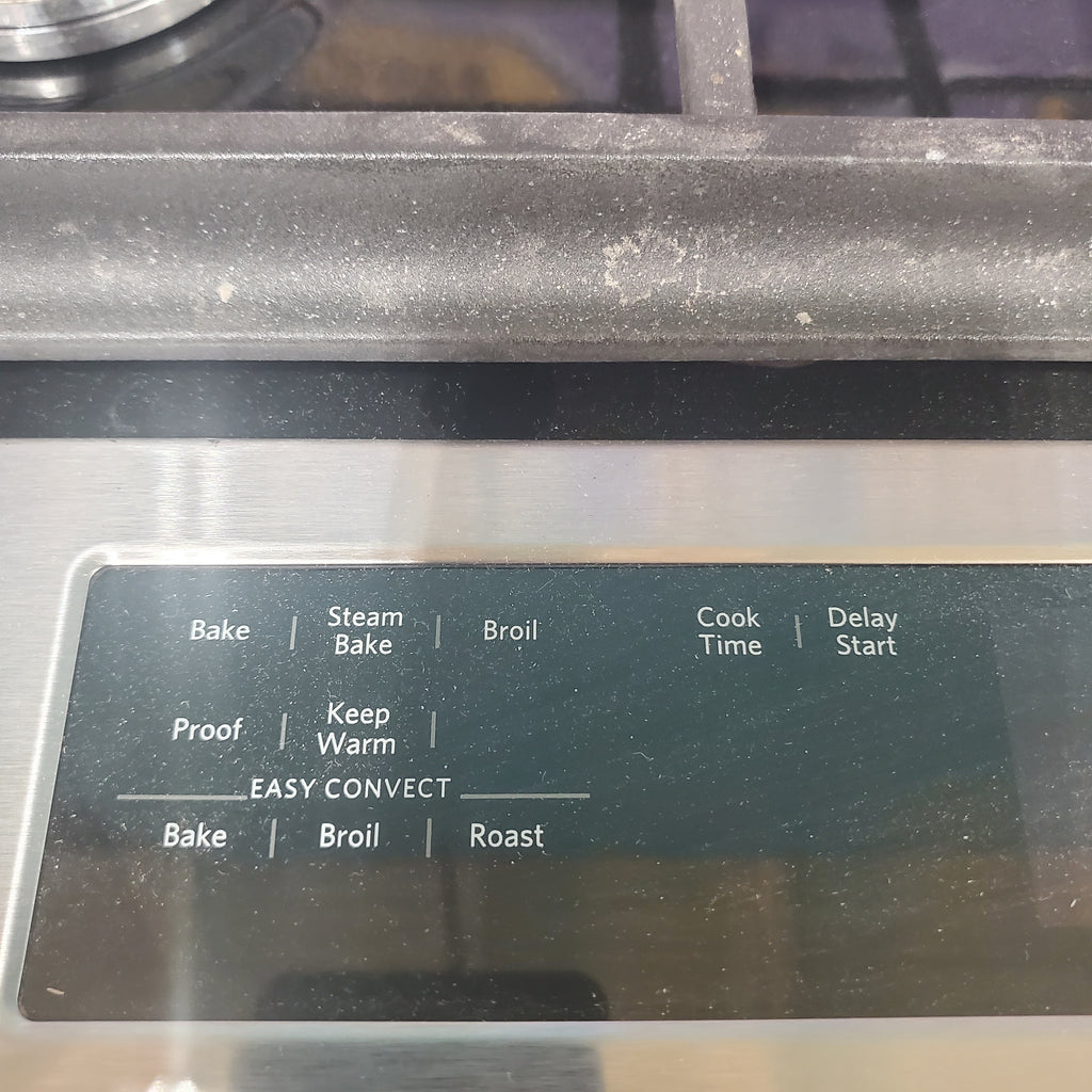 Pictures of KitchenAid Stainless Steel 30 In. 5 Burner Slide In Convection Gas Range with Steam Rack and Even Heat True Convection KSGG700ESS - Scratch and Dent (Minor) - Neu Appliance Outlet - Discount Appliance Outlet in Austin, Tx