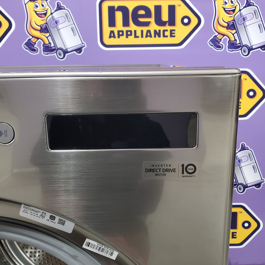 LG 4.5 cu. ft. Smart Front Load Washer with TurboWash® 360° and ezDispense® WM5700HVA - Scratch & Dent (Moderate) and 7.4 cu. ft. Ultra Large Capacity Smart Front Load Electric Dryer with Built-In Intelligence & TurboSteam® 16275 - DLEX6700B - Open Box