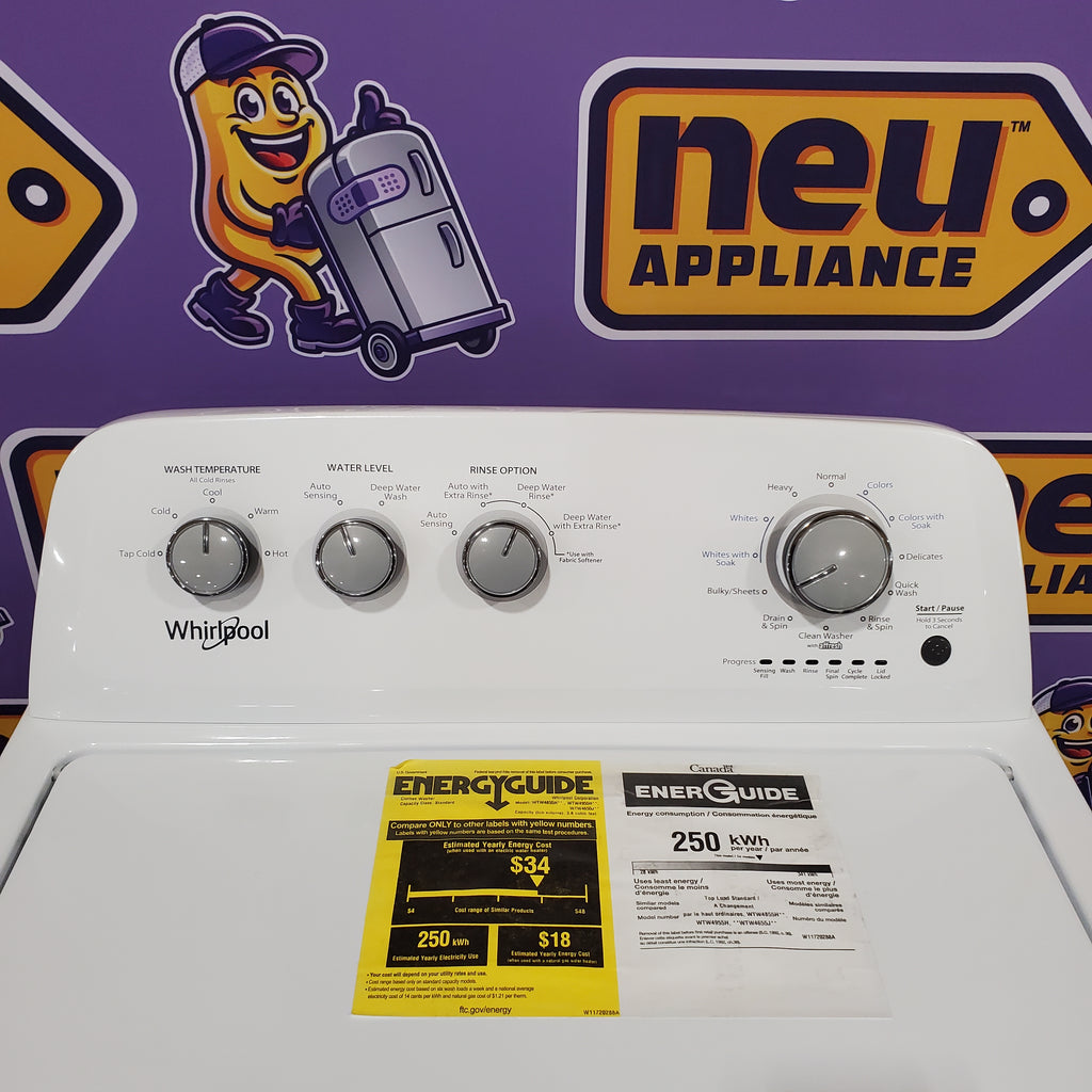 Pictures of Whirlpool 3.8 cu. ft. White Top Load Washing Machine with Soaking Cycles WTW4855HW - Scratch & Dent (Minor) - Neu Appliance Outlet - Discount Appliance Outlet in Austin, Tx