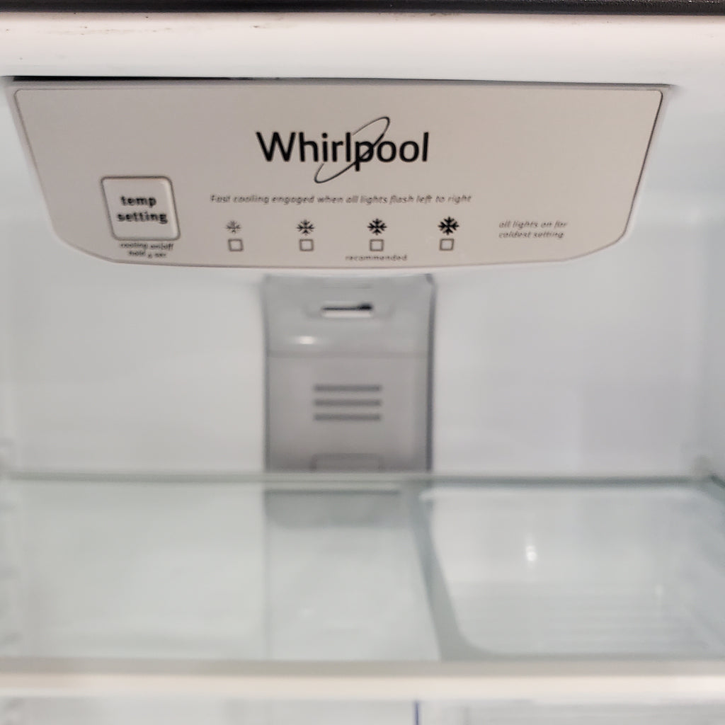 Pictures of Whirlpool 20.5 cu. ft. 33 in. Wide Top Freezer Refrigerator with Icemaker in Black WRT311FZDB - Scratch & Dent (Minor) - Neu Appliance Outlet - Discount Appliance Outlet in Austin, Tx