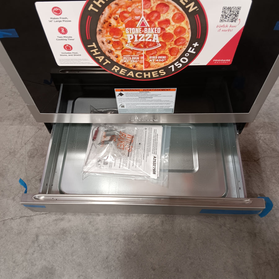 Frigidaire Gallery Stone-Baked Pizza 5 Burners 6-cu ft Air Fry Convection Oven Slide-In Natural Gas Range in Smudge-Proof Stainless Steel 20531SD507 - GCFG3070BF - Open Box