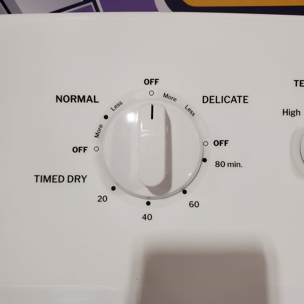 Hotpoint 6.2 cu. ft. Capacity Electric Dryer with Up To 120 ft. Venting and Shallow Depth 25137SD712 - HTX26EASWWW - Scratch & Dent (Minor)