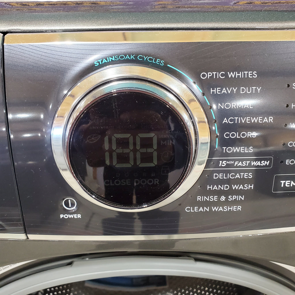 Pictures of Electrolux Titanium 600 Series Front Load 4.5 Cu. Ft. Washer with Smartboost ELFW7637AT and Optic Whites Cycle and Electrolux Titanium 600 Series 8.0 Cu. Ft. Dryer with Balanced Dry and Instant Refresh Cycle ELFE7637AT - Open Box - Neu Appliance Outlet - Discount Appliance Outlet in Austin, Tx