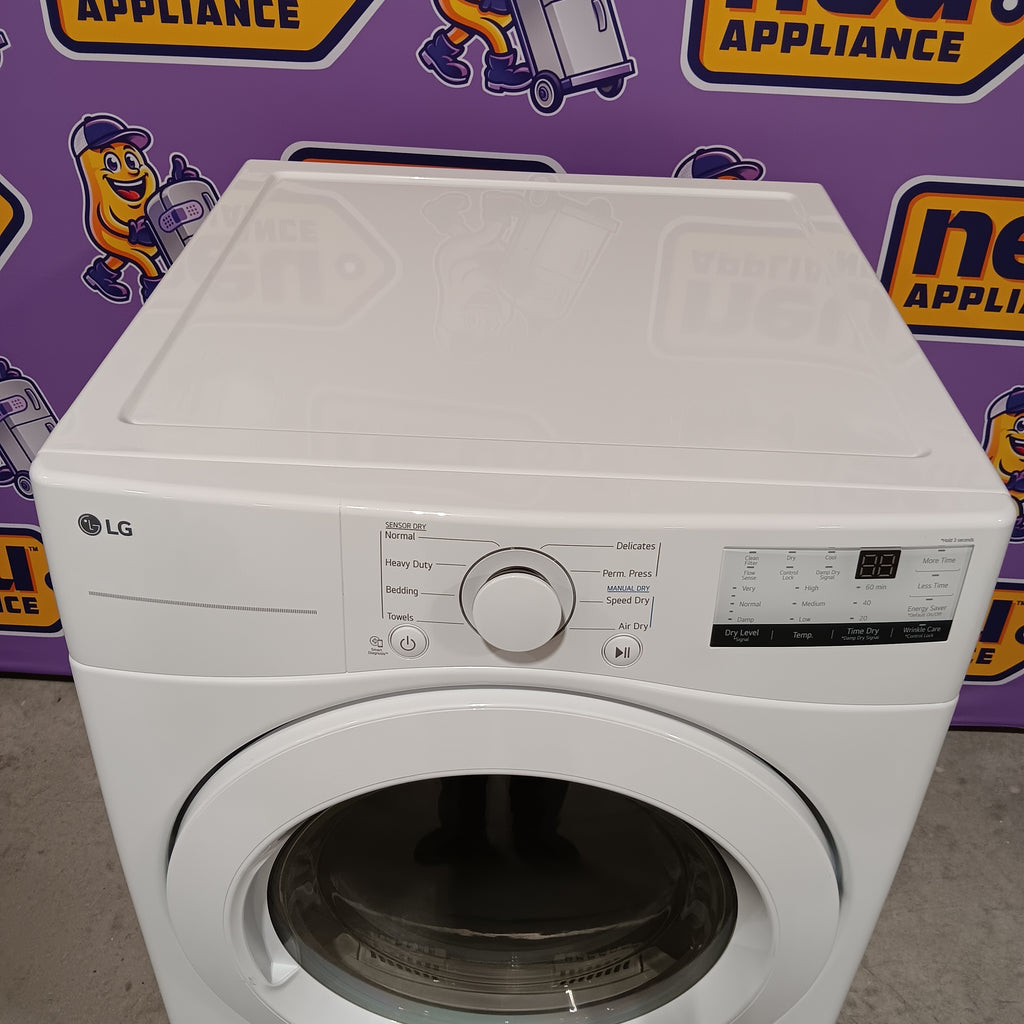 Pictures of LG 7.4 cu. ft. ENERGY STAR Electric Vented Dryer with Sensor Dry and SmartThinQ Technology 25133SD421 - DLE3400W - Open Box - Neu Appliance Outlet - Discount Appliance Outlet in Austin, Tx