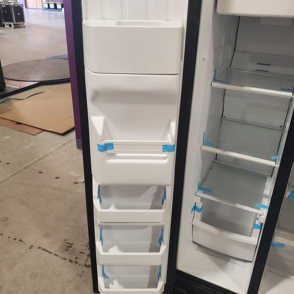 Pictures of Kenmore Black Side by Side Refrigerator with Crushed/Cubed Ice Dispenser and Water Dispenser 106.5111971 - Scratch and Dent (Minor) - Neu Appliance Outlet - Discount Appliance Outlet in Austin, Tx
