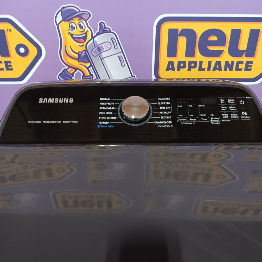Samsung 7.4 Cu. Ft. Smart Electric Dryer with Steam Sanitize+ in Black 22137SD371 - DVE55CG7100V - Scratch & Dent (Minor)
