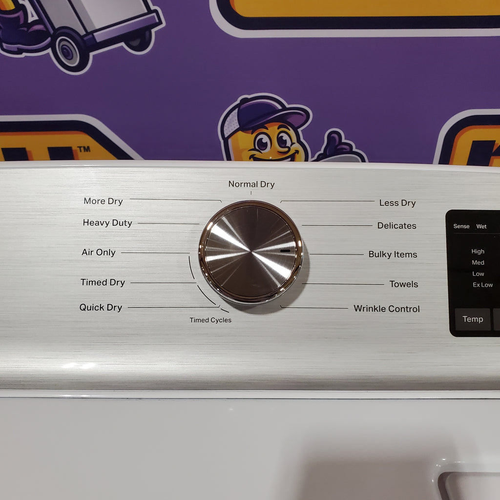 Pictures of Maytag Top Load 4.8 cu ft Washer with Deep Fill and Slow-Close Glass Lid MVW6200KW - Scratch & Dent (Minor) and Maytag 7.0 cu ft Electric Dryer with Moisture Sensing and Quick Dry Cycle 16157 - MED6200KW - Scratch & Dent (Minor) - Neu Appliance Outlet - Discount Appliance Outlet in Austin, Tx