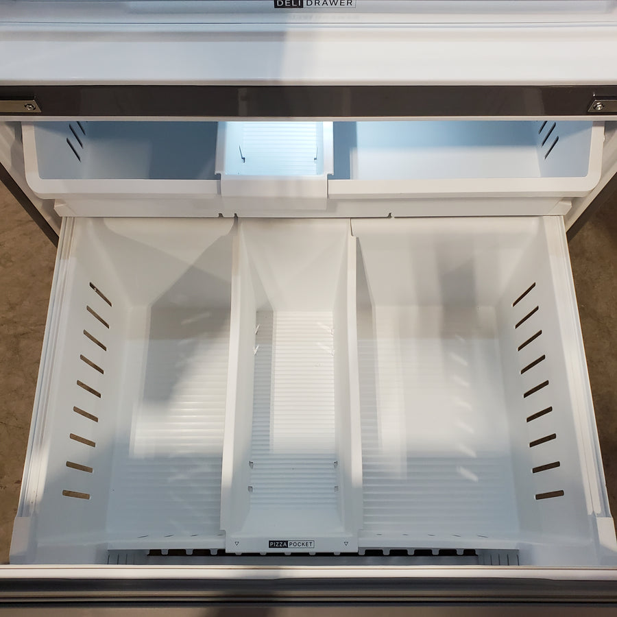 Whirlpool French Door 30 cu ft Refrigerator in Fingerprint Resistant Stainless Finish with In-Door Water and Ice Maker - 30 cu. ft. WRFF3536SZ - Scratch & Dent (Minor)