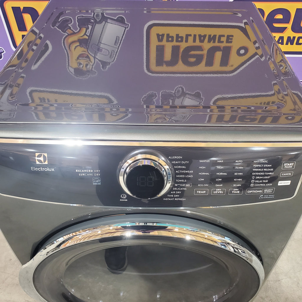 Pictures of Electrolux Titanium Front Load 4.5 Cu. Ft. Washer with Smartboost and Optic Whites Cycle ELFW7637AT - Scratch & Dent (Minor) and Electrolux Titanium 8.0 Cu. Ft. Dryer with Balanced Dry and Instant Refresh Cycle ELFE7637AT - Scratch & Dent (Minor) - Neu Appliance Outlet - Discount Appliance Outlet in Austin, Tx