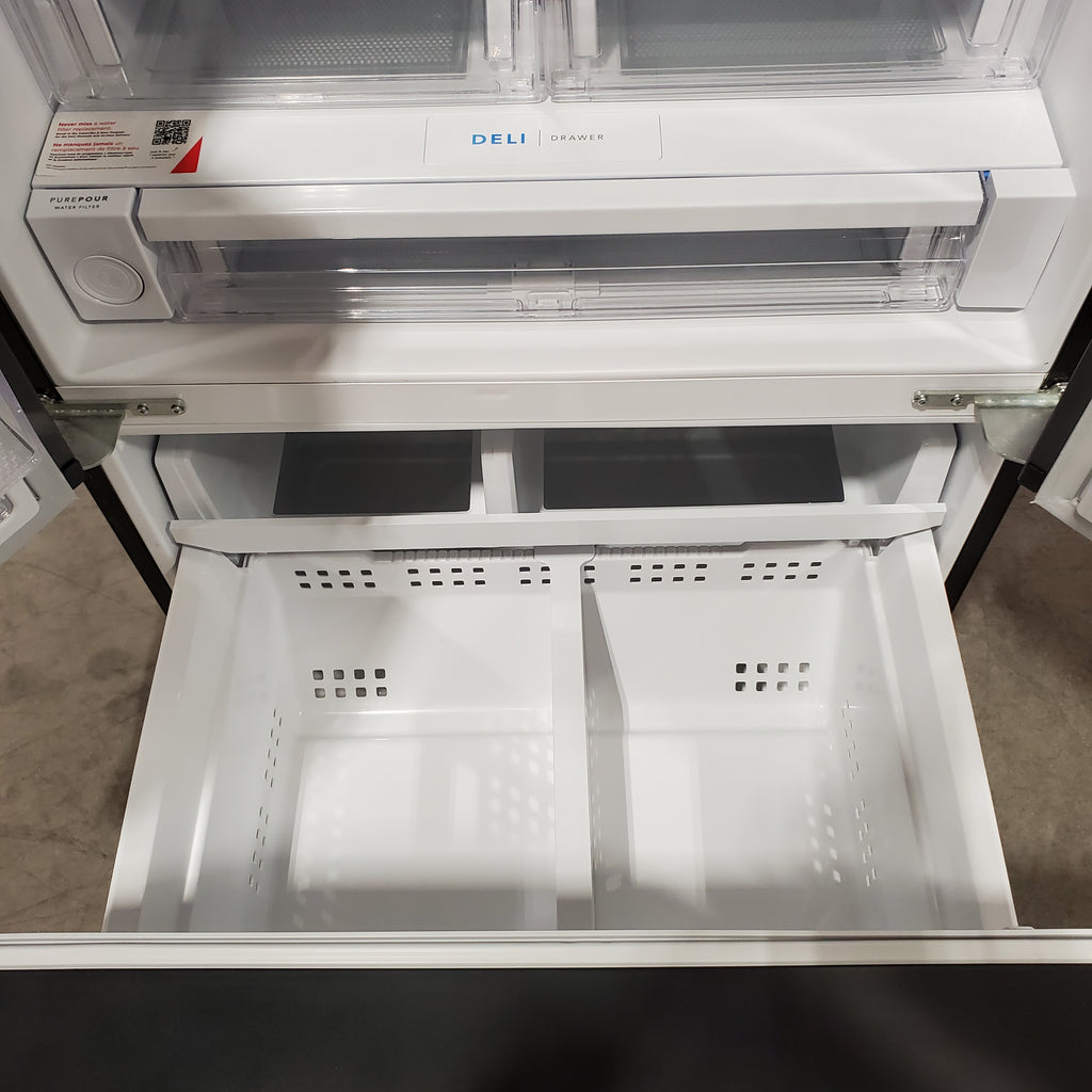 Pictures of Frigidaire 28 Cu. Ft. Standard-Depth French Door Refrigerator in Black Stainless Steel 20331SD302 - FRFS2823AD - Scratch & Dent (Moderate) - Neu Appliance Outlet - Discount Appliance Outlet in Austin, Tx