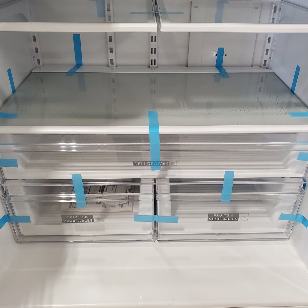 Pictures of Whirlpool 36 in. 24.7 cu. ft. Wide French Door Bottom Mount Refrigerator with Maximum Ice Capacity in White WRFF3436RW - Scratch & Dent (Minor) - Neu Appliance Outlet - Discount Appliance Outlet in Austin, Tx