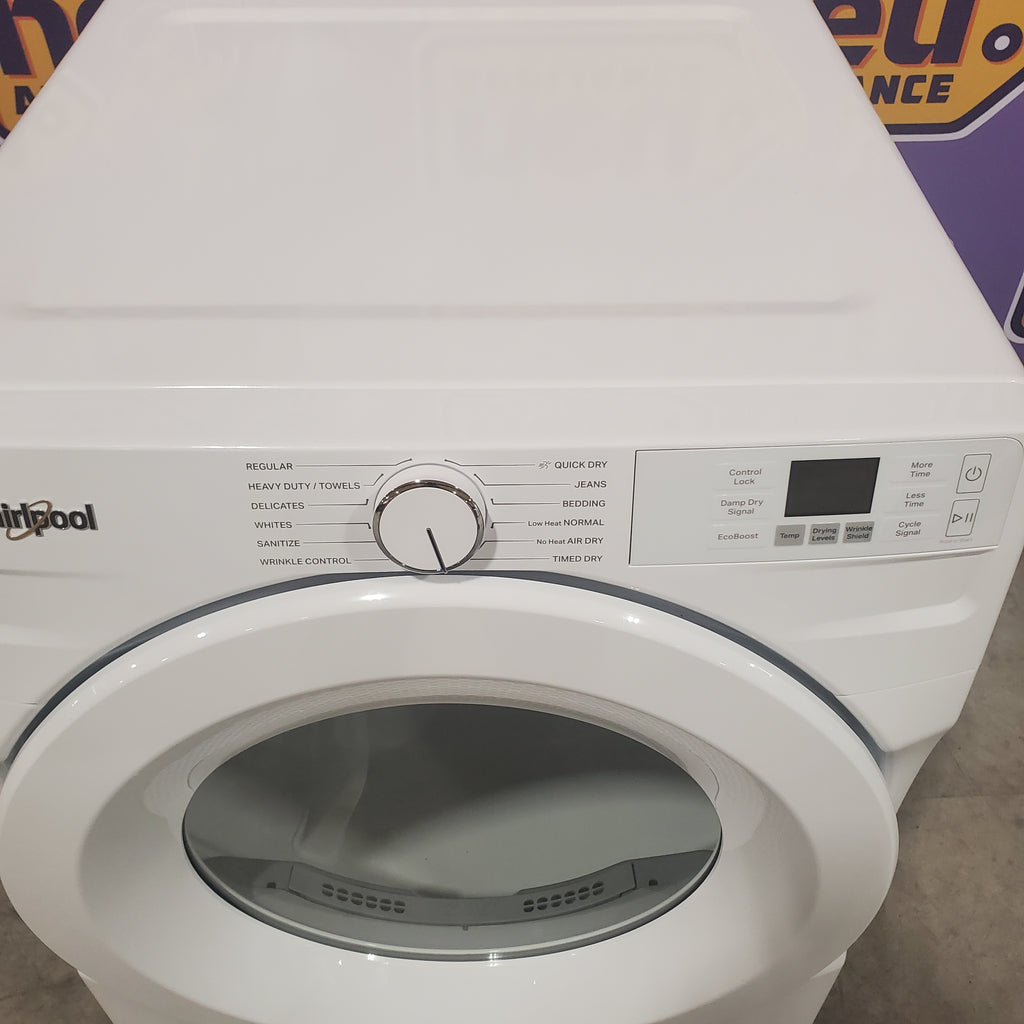 Pictures of Whirlpool 7.4 cu. ft. ENERGY STAR® Front Load Electric Dryer with Wrinkle Shield™ Option - 19SD032 - WED4720RW - Scratch & Dent (Minor) - Neu Appliance Outlet - Discount Appliance Outlet in Austin, Tx