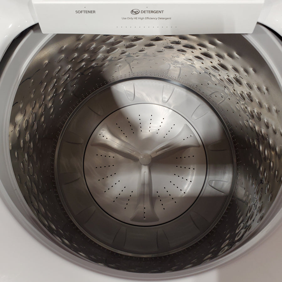 Maytag Top Load 4.8 cu ft Washer with Deep Fill and Slow-Close Glass Lid MVW6200KW - Scratch & Dent (Minor) and Maytag 7.0 cu ft Electric Dryer with Moisture Sensing and Quick Dry Cycle 16196 - MED6200KW - Scratch & Dent (Moderate)