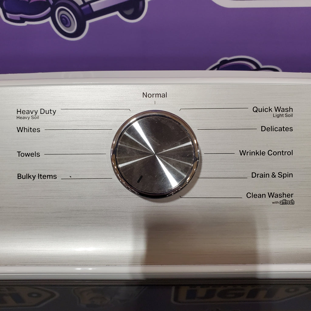 Pictures of Maytag Top Load 4.8 cu ft Washer with Deep Fill and Slow-Close Glass Lid MVW6200KW - Scratch & Dent (Minor) and Maytag 7.0 cu ft Electric Dryer with Moisture Sensing and Quick Dry Cycle 30132SD82 - MED6200KW - Scratch & Dent (Minor) - Neu Appliance Outlet - Discount Appliance Outlet in Austin, Tx