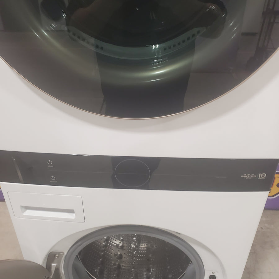 LG Front Load Wash Tower with Center Control 4.5 Cu. Ft. Washer and 7.4 Cu. Ft. Dryer WKE100HWA - Open Box
