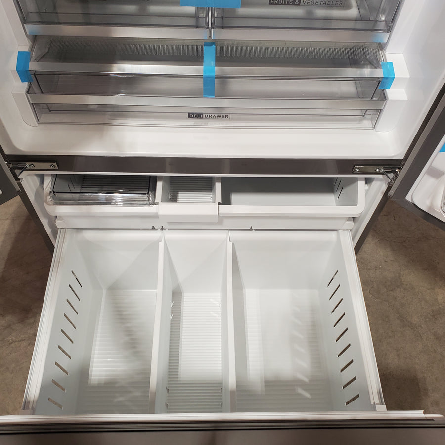Whirlpool 30 Cu. Ft. French Door Refrigerator with Dual Ice Makers with Fingerprint-Resistant Stainless Finish WRFF3736SZ - Scratch & Dent (Major)