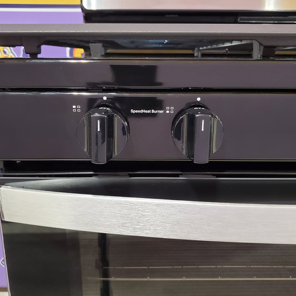 Pictures of Whirlpool 5.1 Cu. Ft. Freestanding Gas Range with Broiler Drawer and Two Speed Heat Burners in Stainless Steel 22131SD72 - WFG320M0MS - Scratch & Dent (Minor) - Neu Appliance Outlet - Discount Appliance Outlet in Austin, Tx