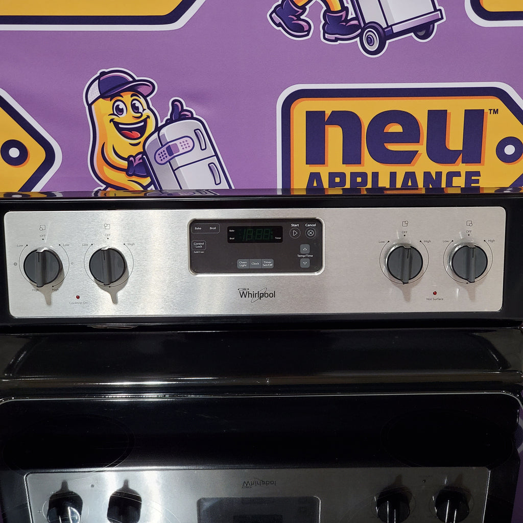 Pictures of Whirlpool 4.8 cu. ft. Capacity Electric Range with 9"/6" Dual Radiant Element 1CR02128 - WFE320M0AS - Certified Refurbished - Neu Appliance Outlet - Discount Appliance Outlet in Austin, Tx