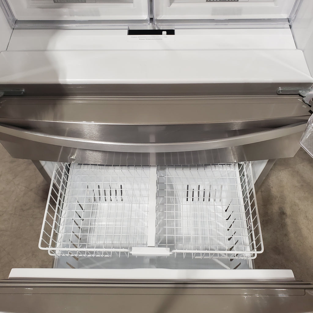 Pictures of Whirlpool French Door Bottom Mount Refrigerator in Fingerprint Resistant Stainless Steel 22132SD129 - WRMF3636RZ - Scratch & Dent (Moderate) - Neu Appliance Outlet - Discount Appliance Outlet in Austin, Tx