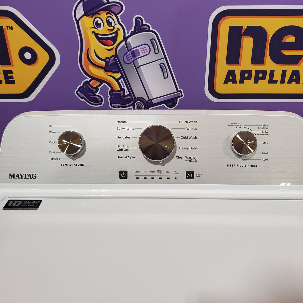 Pictures of Maytag 4.2 Cu. Ft. Capacity Top Load Washer in White 22136SD362 - MTW4205SW - Open Box - Neu Appliance Outlet - Discount Appliance Outlet in Austin, Tx