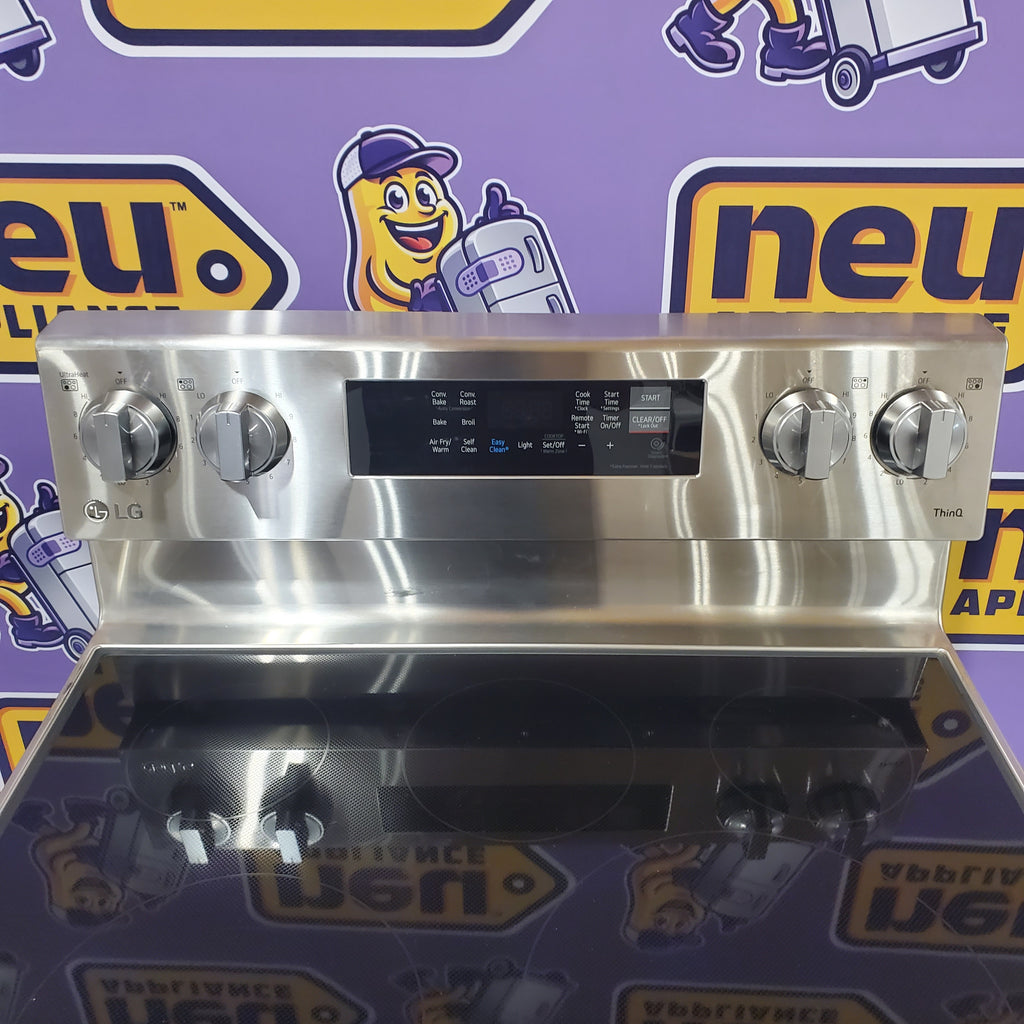 LG 6.3 cu. ft. Smart Wi-Fi Enabled Fan Convection Electric Range with Air Fry & EasyClean® 25131SD290 - LREL6323S - Scratch & Dent (Minor)