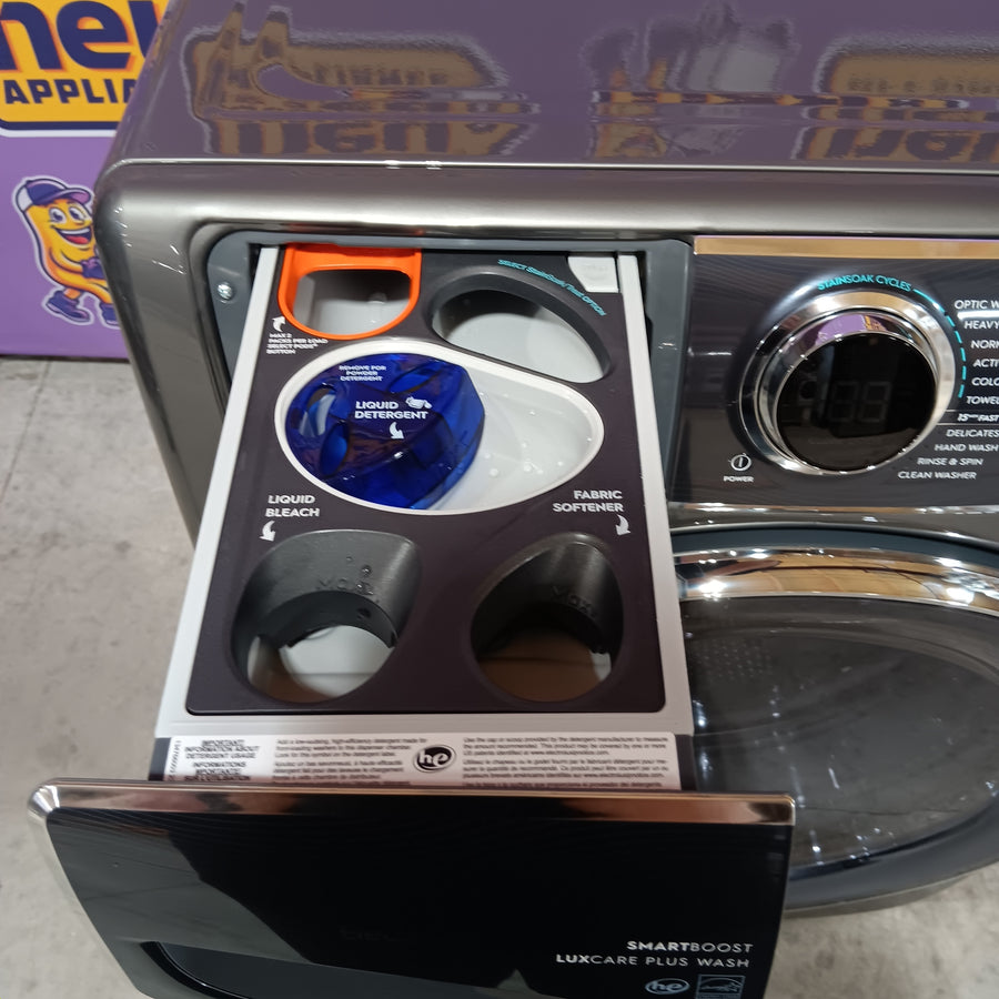 Electrolux Titanium Front Load 600 Series 4.5 Cu. Ft. Washer with Smartboost ELFW7637AT - Open Box and Electrolux Frontload Electric Steam Dryer 16287 - ELFE7537AT - Open Box