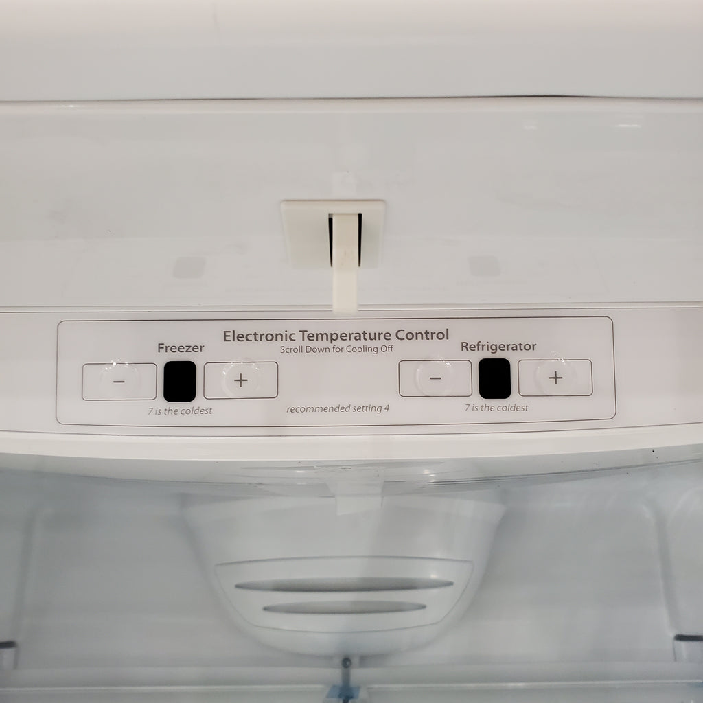 Pictures of Black Whirlpool ENERGY STAR Bottom Freezer 18.7 cu ft Refrigerator with SpillGuard™ Glass Shelves WRB329DMBB - Scratch & Dent (Minor) - Neu Appliance Outlet - Discount Appliance Outlet in Austin, Tx