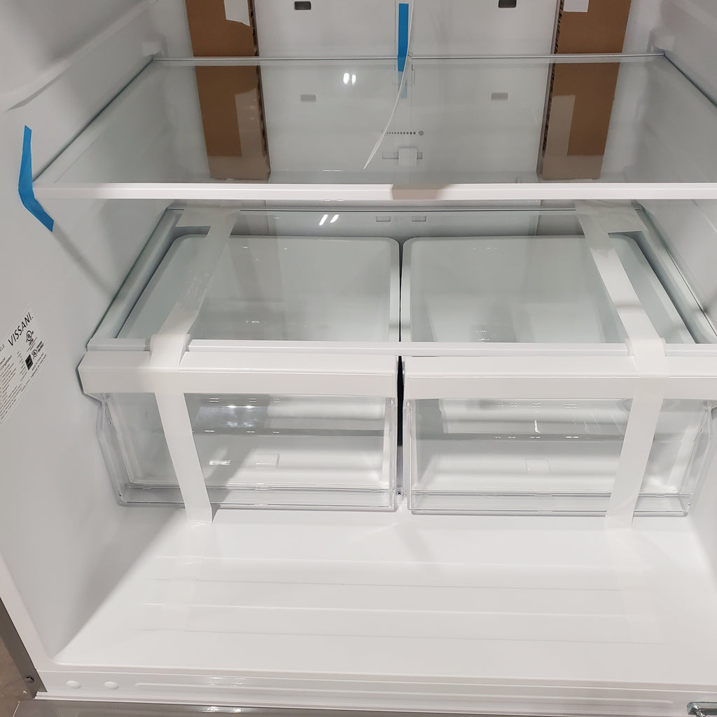 Vissani 18.7 cu. ft. Bottom Freezer Refrigerator in Stainless Steel 25SD112 - MDBF18SS - Scratch & Dent (Moderate)