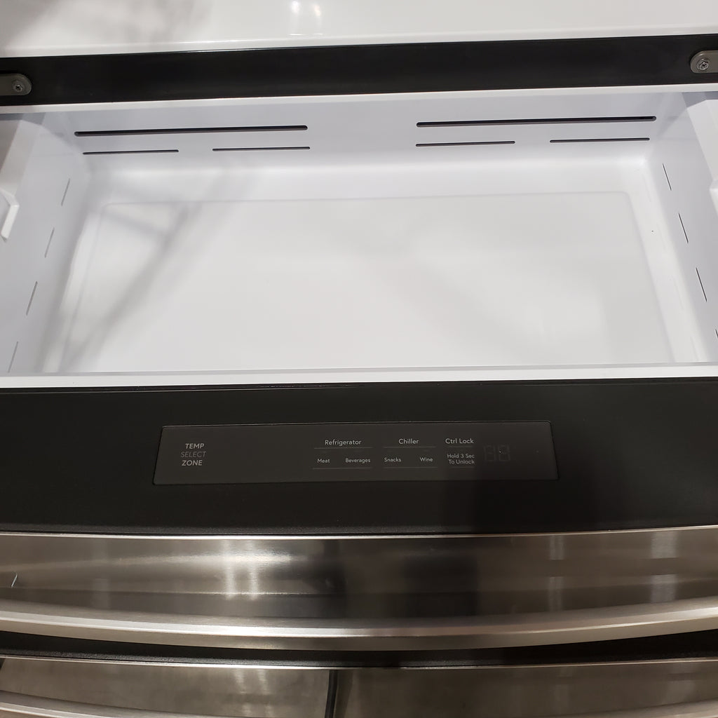 Pictures of GE 23.2 cu. ft. Counter-Depth Fingerprint Resistant 4-Door French-Door Refrigerator w/ Dual-Dispense AutoFill Pitcher 31133SD135 - PJE23BYWFS - Scratch & Dent (MInor) - Neu Appliance Outlet - Discount Appliance Outlet in Austin, Tx