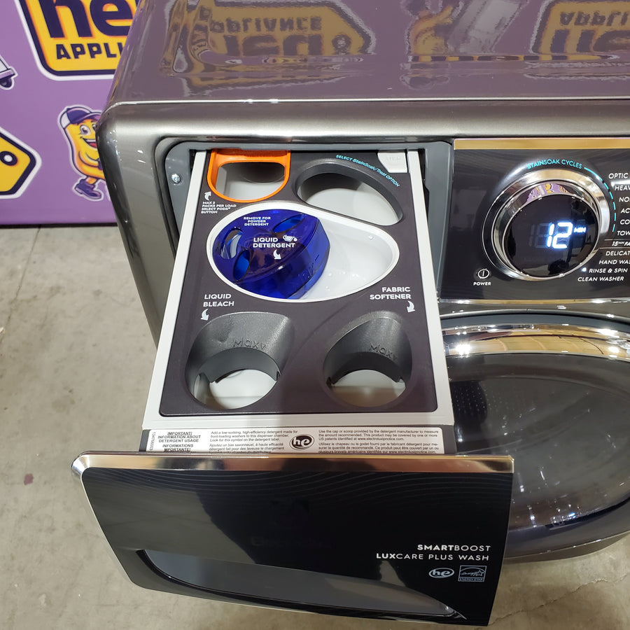 Electrolux Titanium Front Load 600 Series 4.5 Cu. Ft. Washer with Smartboost and Hand Wash Cycle ELFW7637AT - Scratch & Dent (Minor)