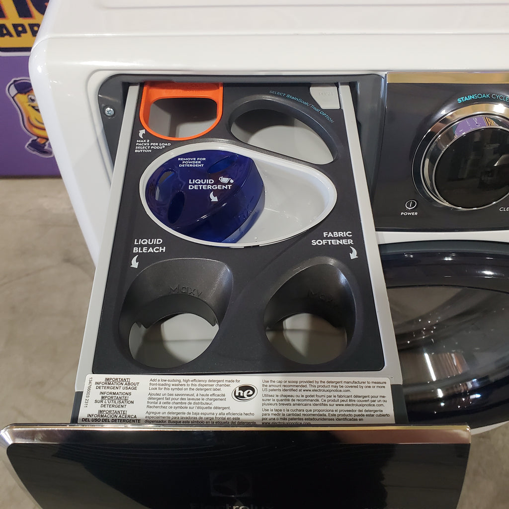 Pictures of Electrolux 4.5 Cu. Ft. Front Load Perfect Steam™ Washer with LuxCare® Plus Wash and SmartBoost® ELFW7626BW - Open Box - Neu Appliance Outlet - Discount Appliance Outlet in Austin, Tx