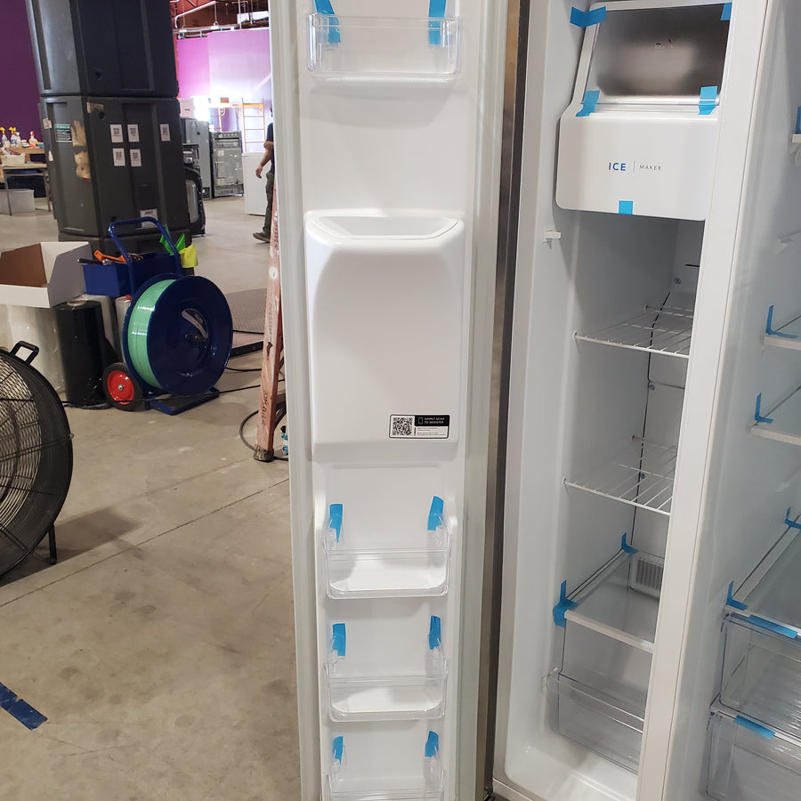 Frigidaire 33" Wide 22.3 cu. ft. ENERGY STAR Side by Side Refrigerator Stainless Steel with Exterior Water and Ice Dispenser FRSS2323AS - Open Box
