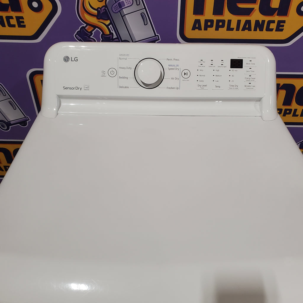 Pictures of LG 7.3 cu. ft. Ultra Large High Efficiency Electric Dryer in White 1CR05075 - DLE7000W - Certified Refurbished - Neu Appliance Outlet - Discount Appliance Outlet in Austin, Tx