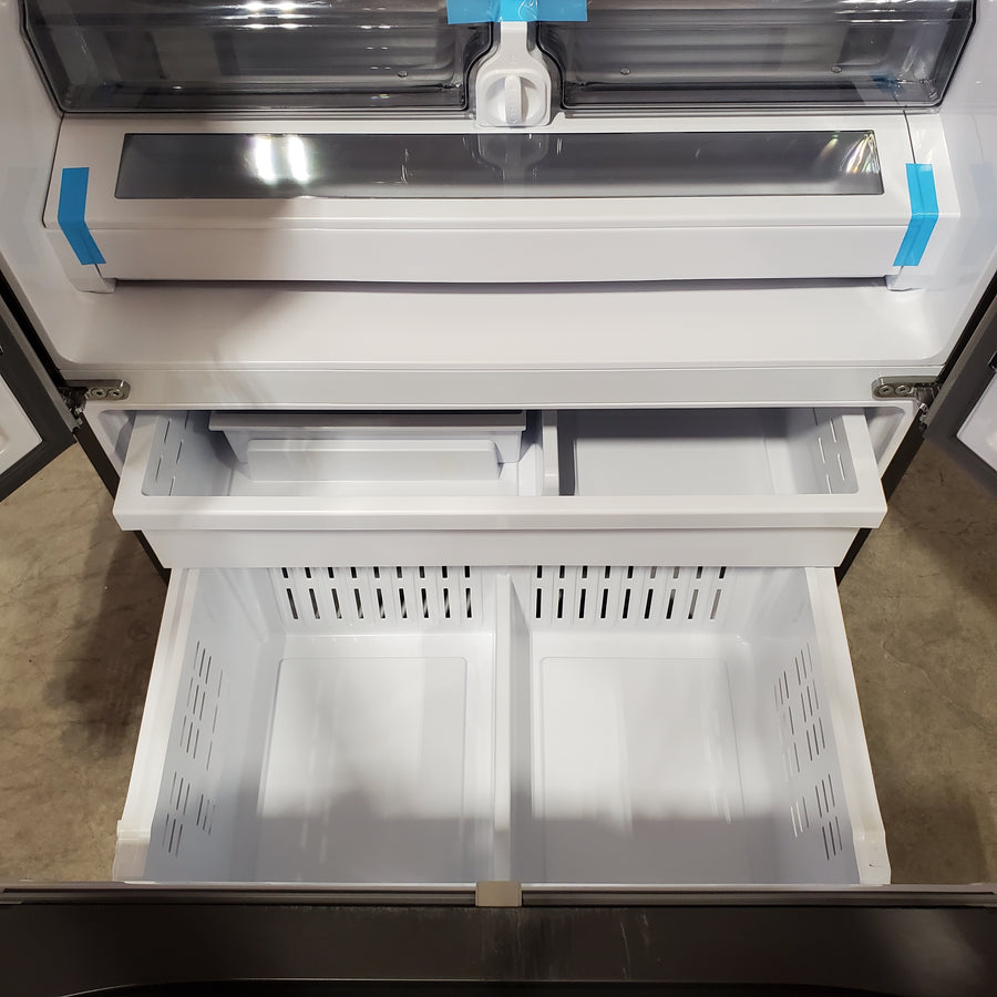 Samsung Stainless Steel 30 cu. ft. Mega Capacity 3-Door French Door Refrigerator with Family Hub™  RF32CG5900SRAA - Scratch & Dent (Major)