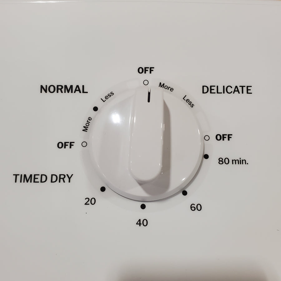 Hotpoint 6.2 cu. ft. Capacity Electric Dryer with Up To 120 ft. Venting and Shallow Depth 25139SD803 - HTX26EASWWW - Scratch & Dent (Moderate)
