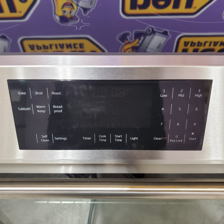 Beko Self Cleaning Slide-In Range with Telescopic Roller Racks and Faster Preheat Time SLER30423SS - Scratch & Dent (Moderate)