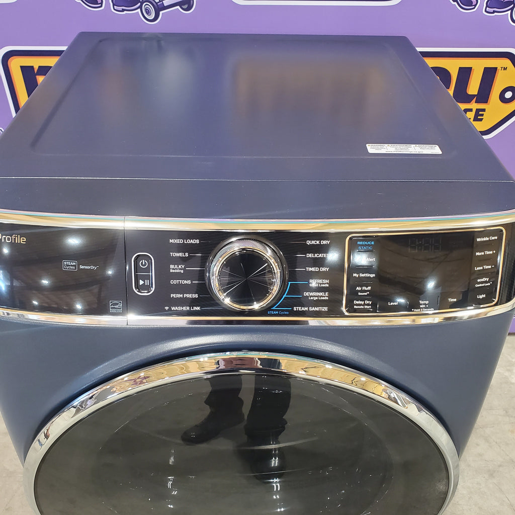 Pictures of GE Profile™ 7.8 cu. ft. Capacity Front Load Smart Electric Steam Dryer and Sanitize Cycle with Built-in WiFi PFD87ESPVRS - Scratch & Dent (Minor) - Neu Appliance Outlet - Discount Appliance Outlet in Austin, Tx
