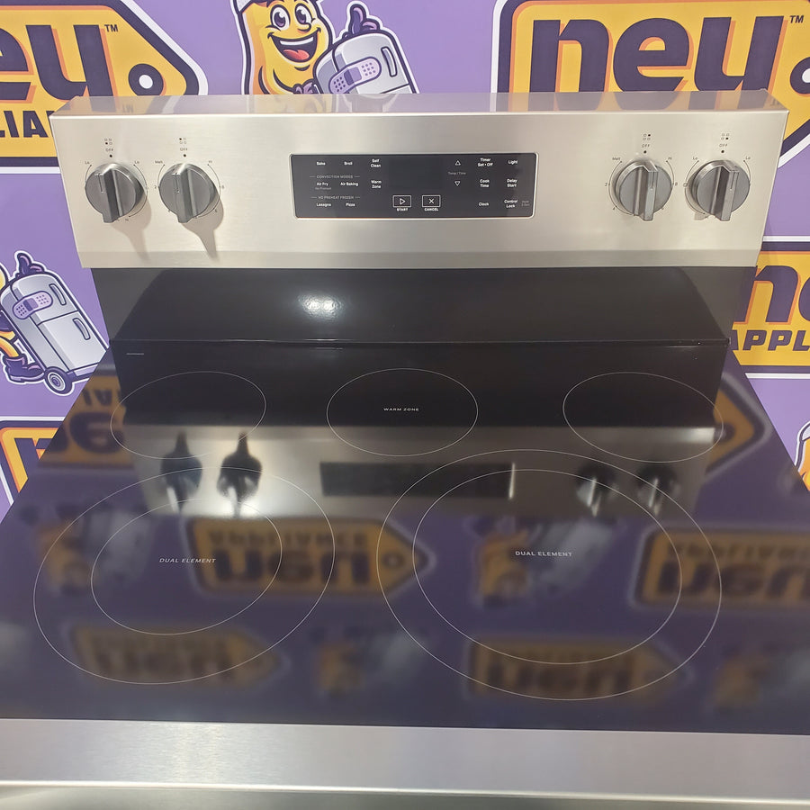 Whirlpool Energy Star Electric Range with Air Cooking Technology, No Preheat Air Fry, Air Baking and Self Clean WFES5030RZ - Open Box