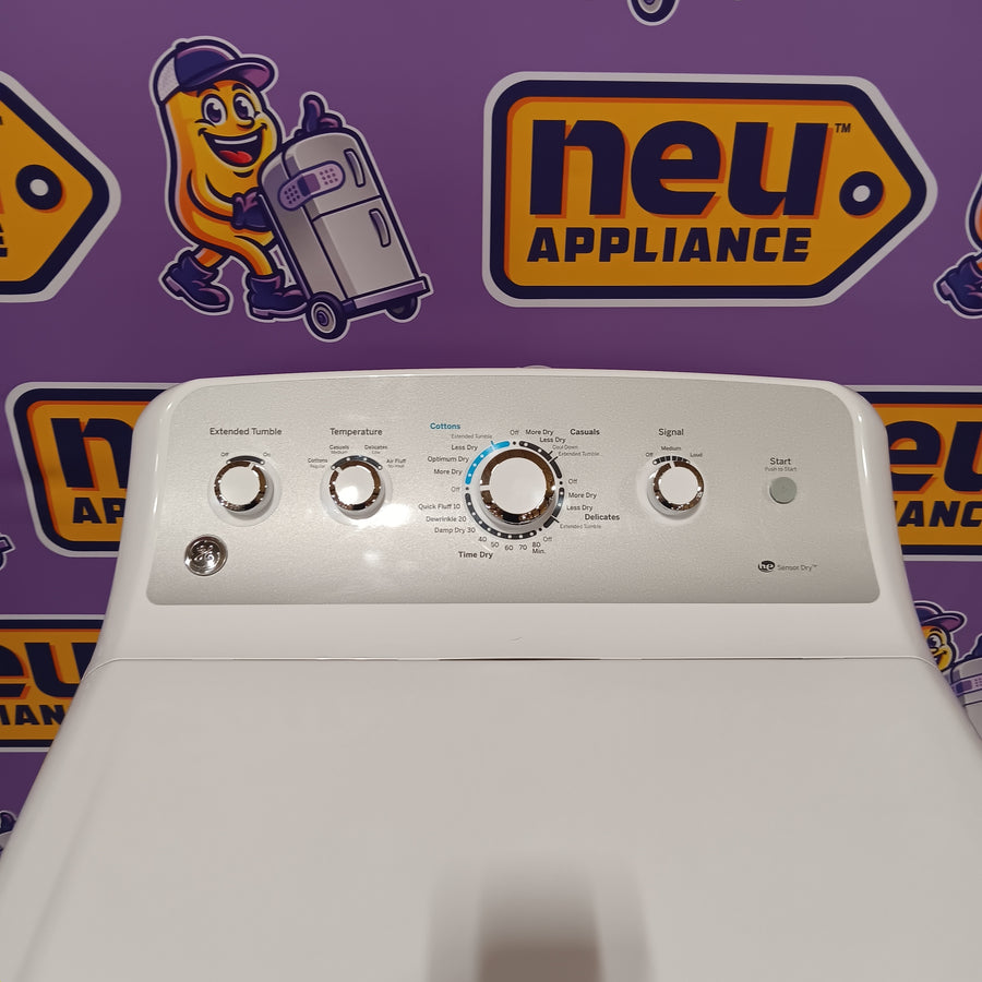 GE White Top Load 4.0 Cu. Ft. Capacity Washer with Stainless Steel Wash Basket GTW325ASWWW - New in Box and  GE ENERGY STAR 7.4 cu. ft. Capacity Aluminized Alloy Drum Electric Dryer with Sensor Dry  16280 - GTD65EBSJWS - Certified Refurbished